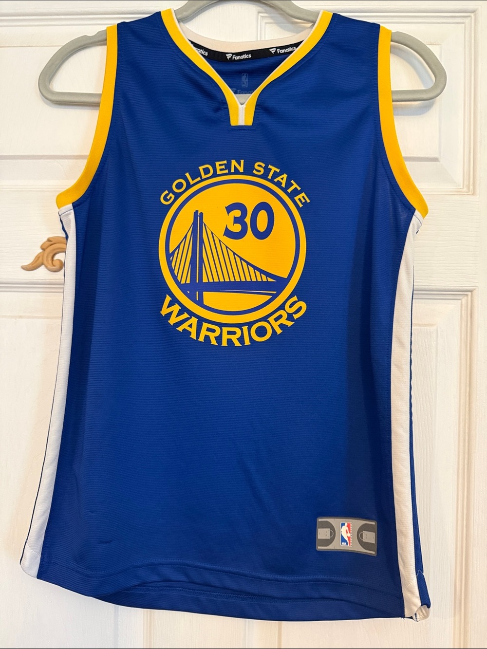 Fanatics Blue and Yellow Golden State Warriors #30 Jersey